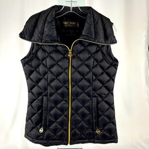 Michael Michael Kors Ultra Lightweight Down Puffer Vest Black Size XS Packable